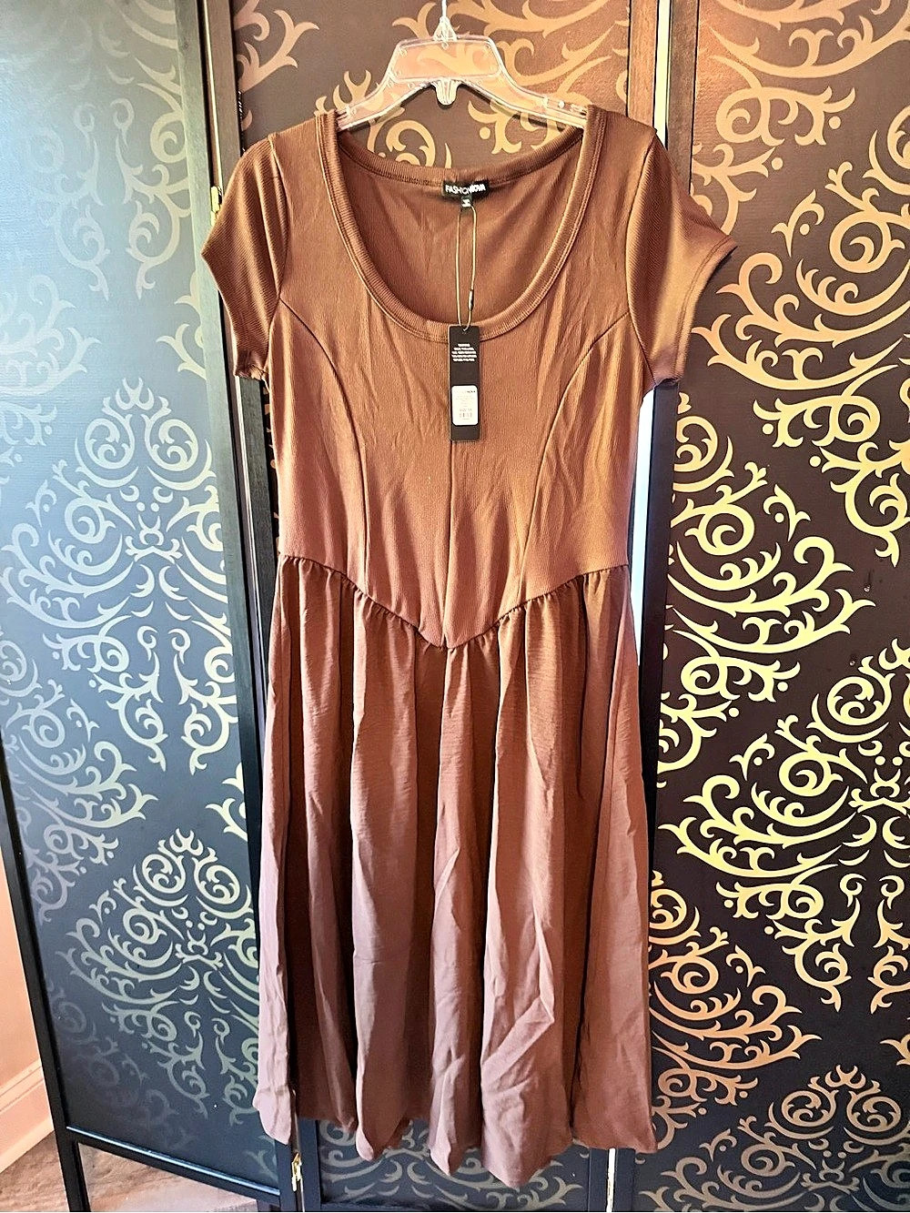 Fashion Nova Rosalie Short Sleeve Ribbed Midi Dress Rosalie Ribbed Midi Dress